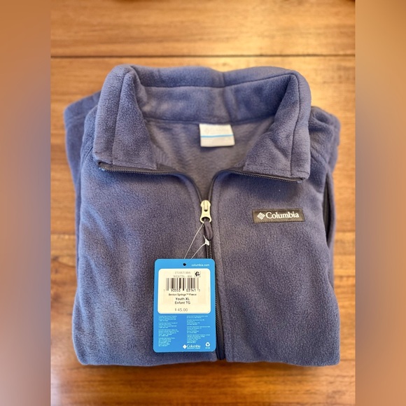 Columbia Benton Springs Kids Fleece Jacket in Nocturnal Blue - Picture 6 of 7